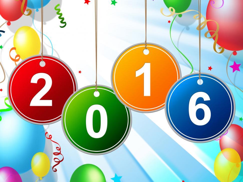 Free Image of New Year Indicates Two Thousand Sixteen And Annual 