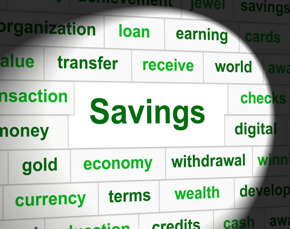 Free Image of Savings Saved Means Monetary Cash And Wealthy 