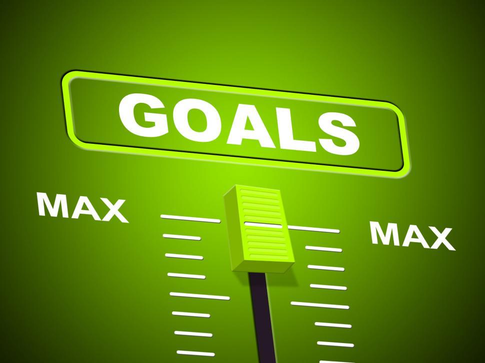 Free Image of Goals Max Shows Upper Limit And Maximum 