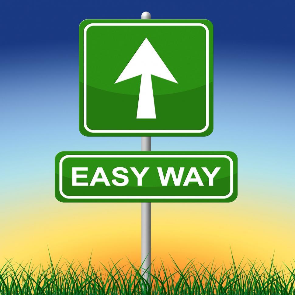 Free Image of Easy Way Indicates Uncomplicated Direction And Effortless 