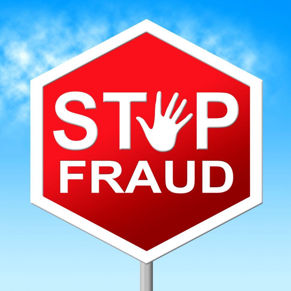 Free Image of Stop Fraud Means Rip Off And Con 