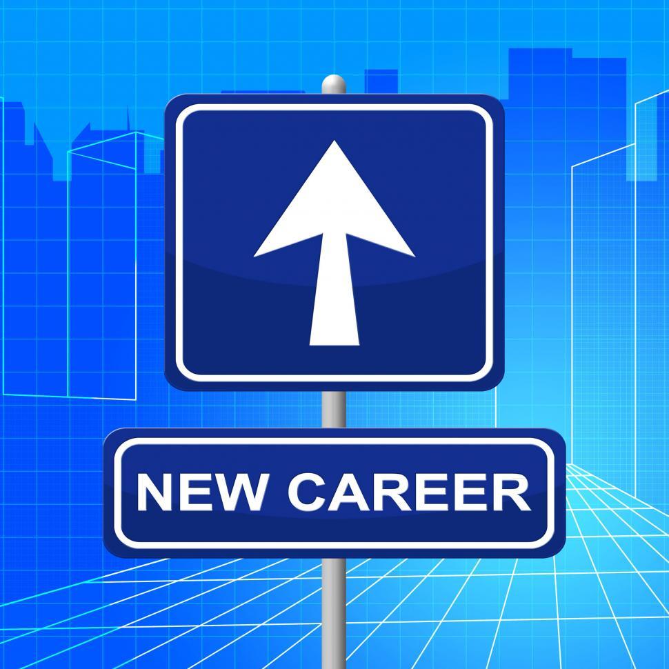 Free Image of New Career Sign Shows Line Of Work And Advertisement 