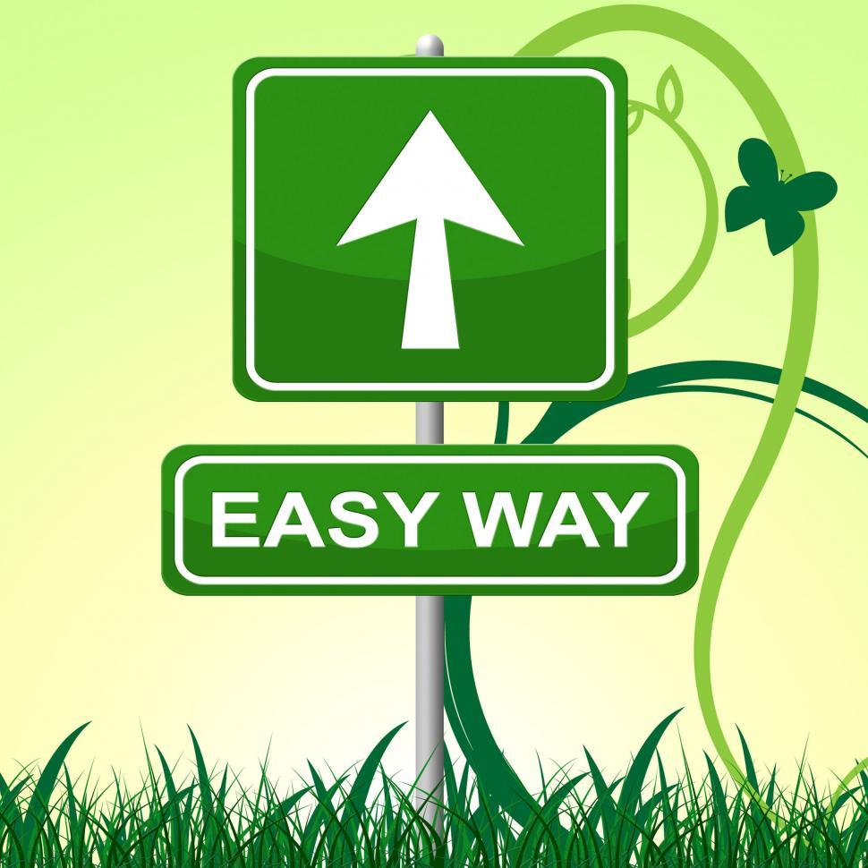 Free Image of Easy Way Represents Ease Pointing And Display 