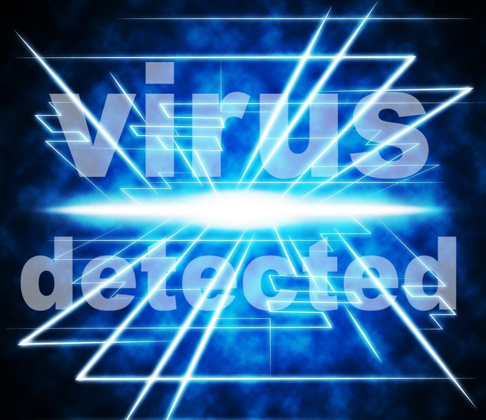 Free Image of Detected Virus Indicates Found Threat And Discovered 