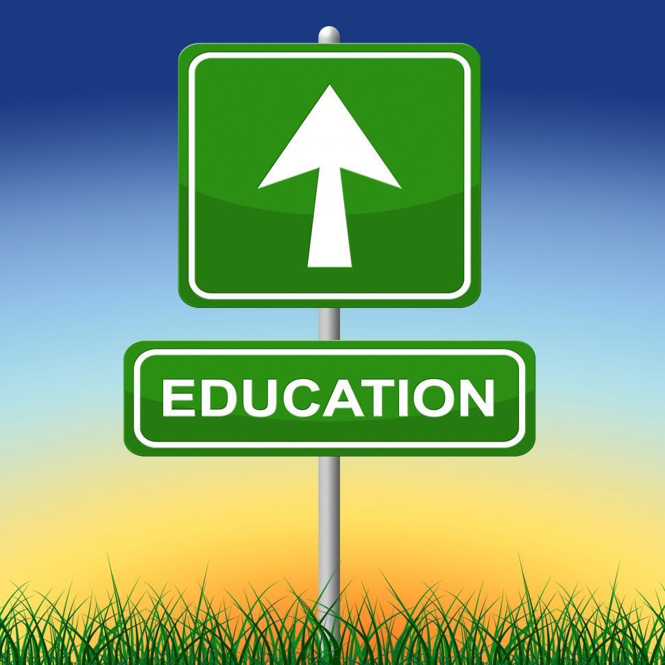 Free Image of Education Sign Shows Study Advertisement And Schooling 