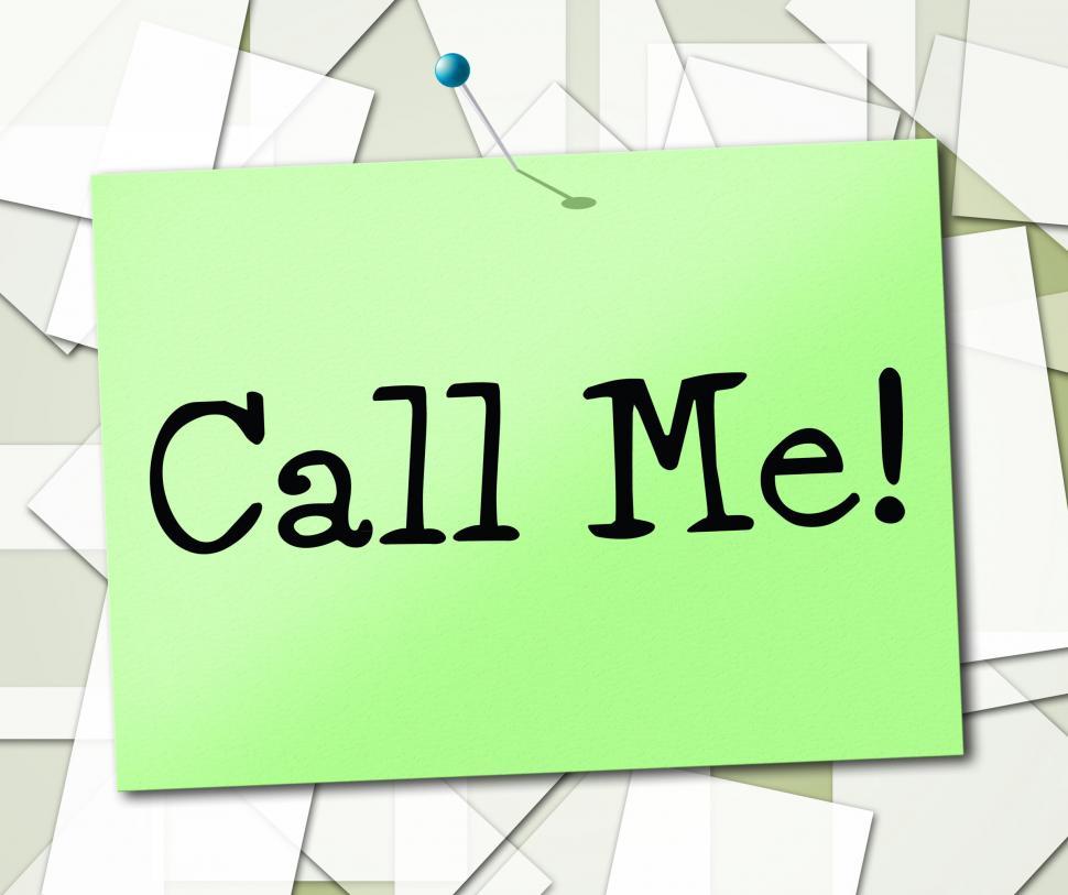 Free Image of Call Me Shows Placard Advertisement And Signboard 