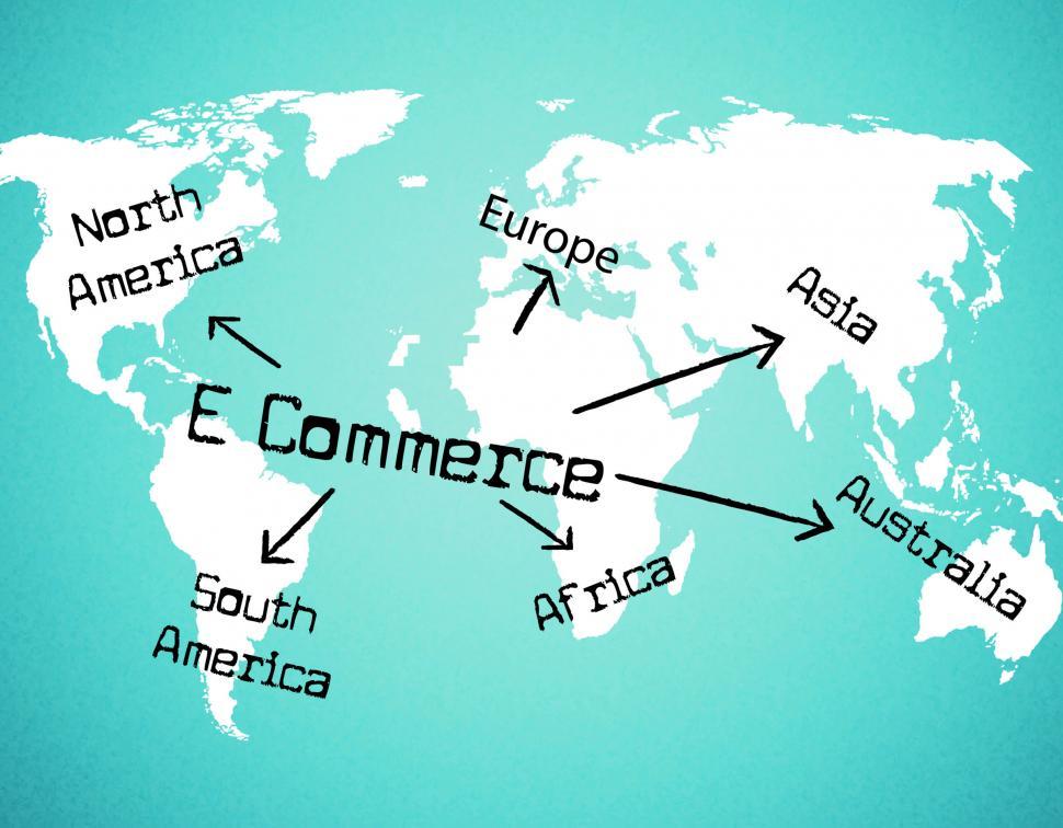 Free Image of World E Commerce Shows Company Globalize And Selling 