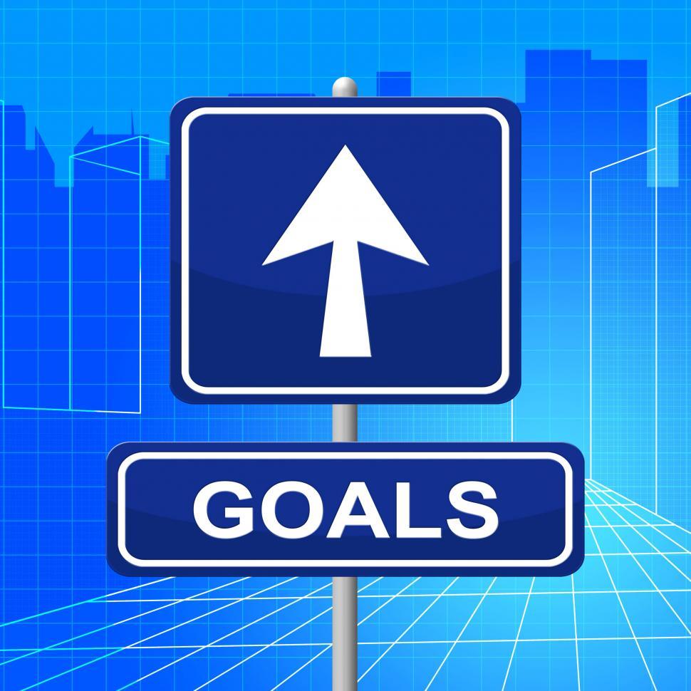 Free Image of Goals Sign Represents Targeting Mission And Signboard 
