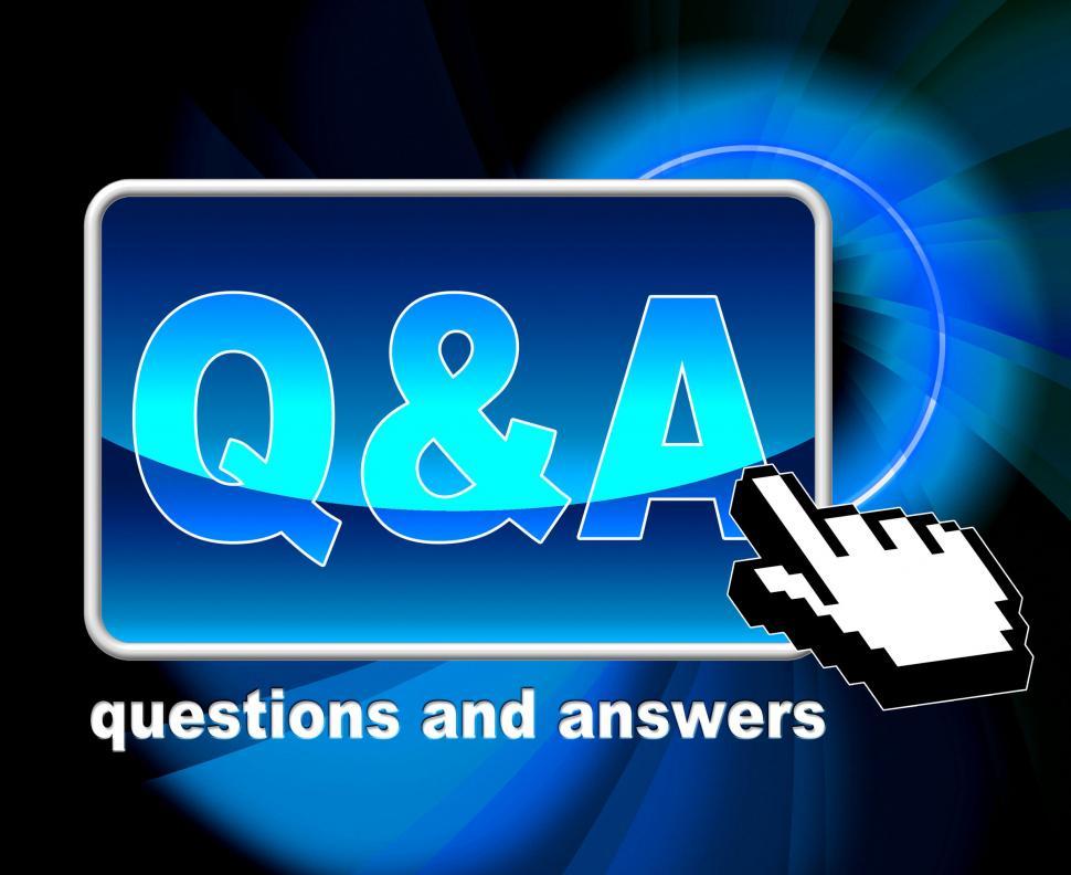 Free Image of Q And A Means Frequently Asked Questions And Web 