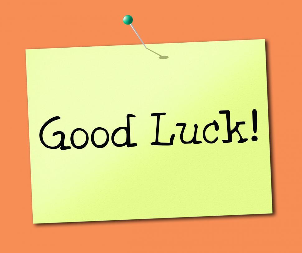 Free Image of Good Luck Means Message Display And Lucky 
