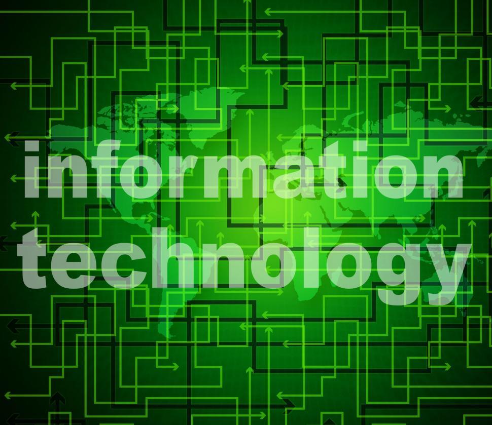Free Image of Information Technology Shows Assistance Data And High-Tech 