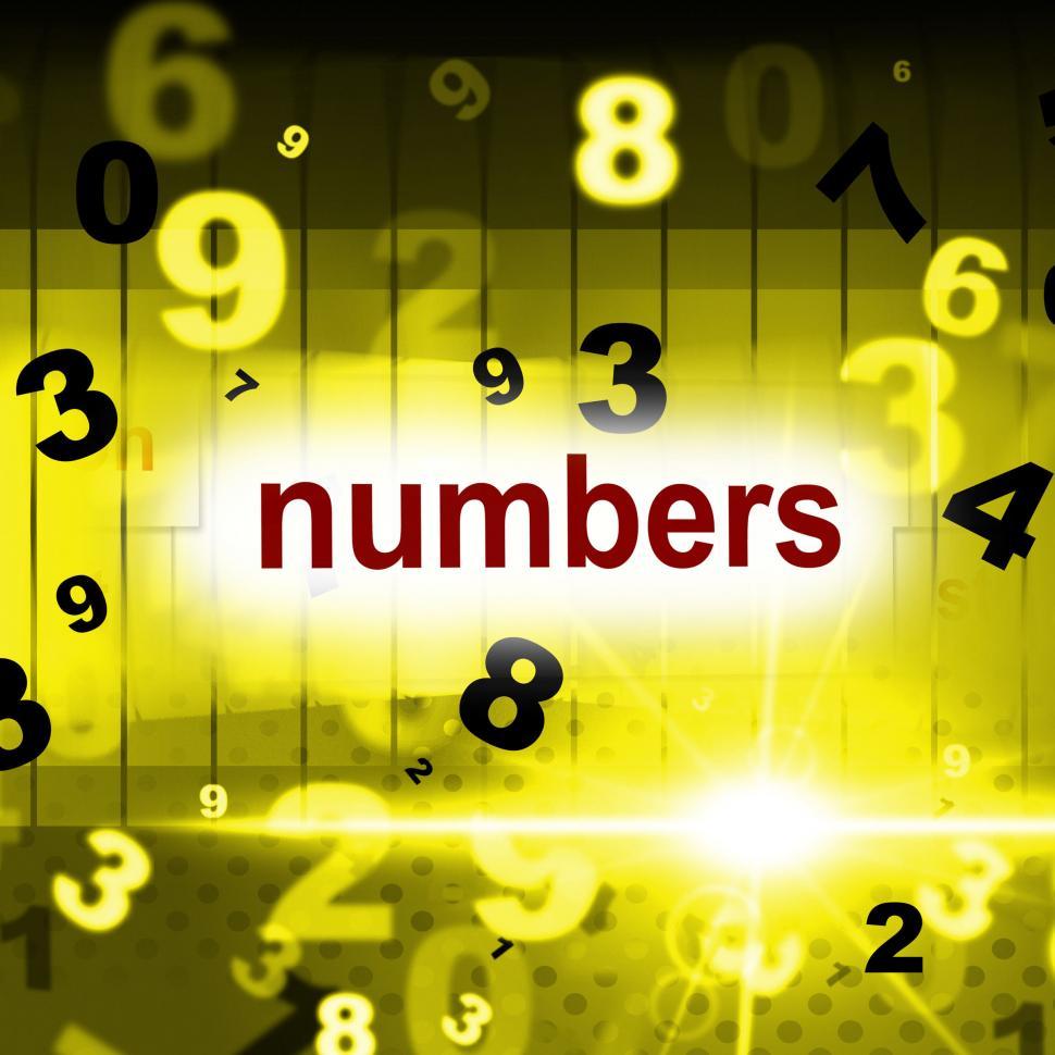 Free Image of Mathematics Numbers Shows One Two Three And Calculate 