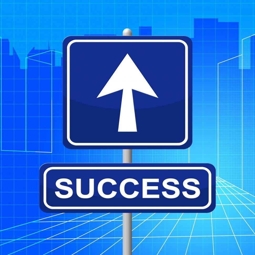 Free Image of Success Sign Indicates Succeed Triumphant And Win 