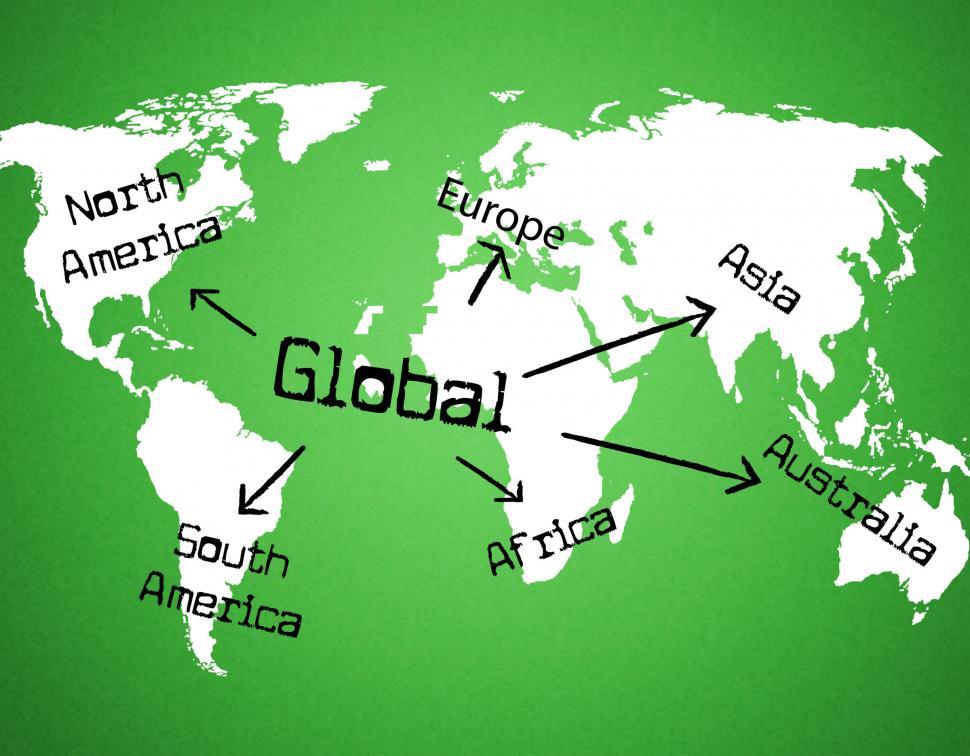 Free Image of Global World Indicates Globe Globalise And Globalization 