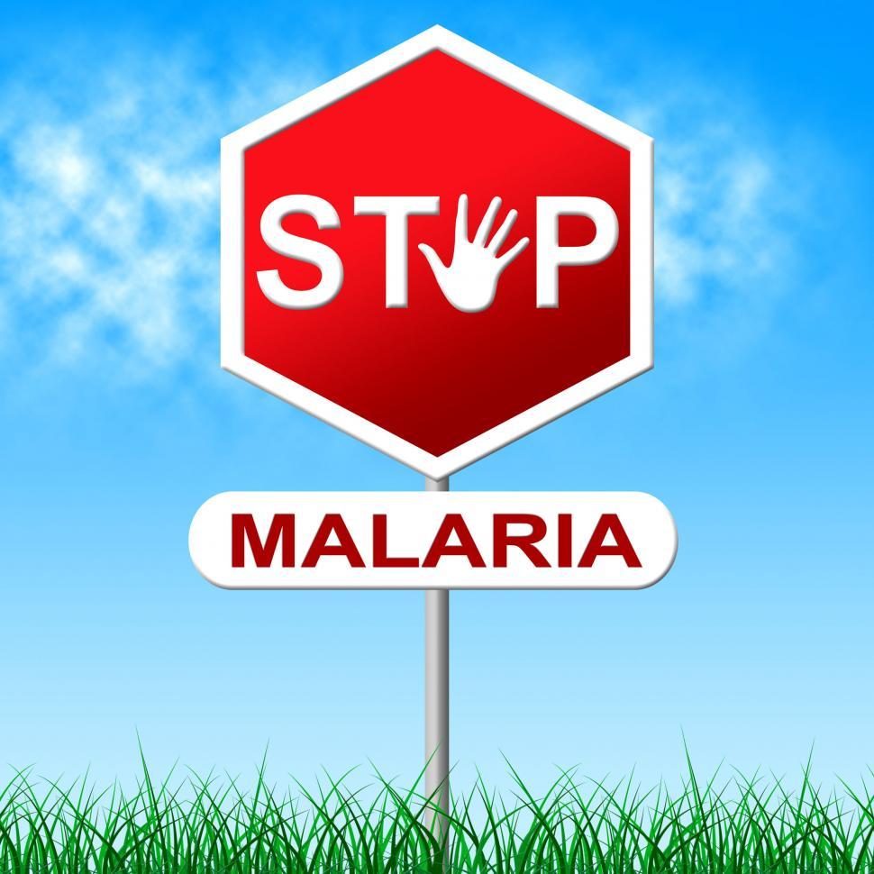 Free Image of Stop Malaria Represents Stopping Danger And Warning 