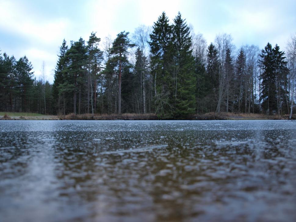 Free Image of Frozen pond  