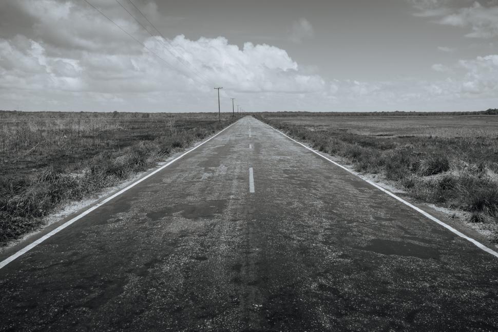 Free Image of Desolate Road Stretching Into the Distance 