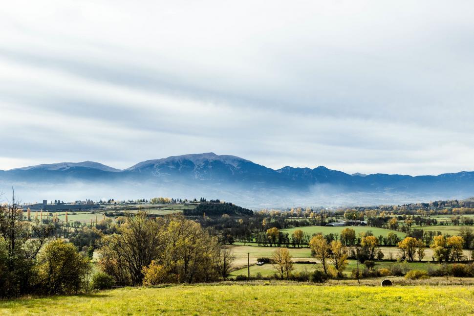 Free Image of Majestic Mountain Range in the Distance 
