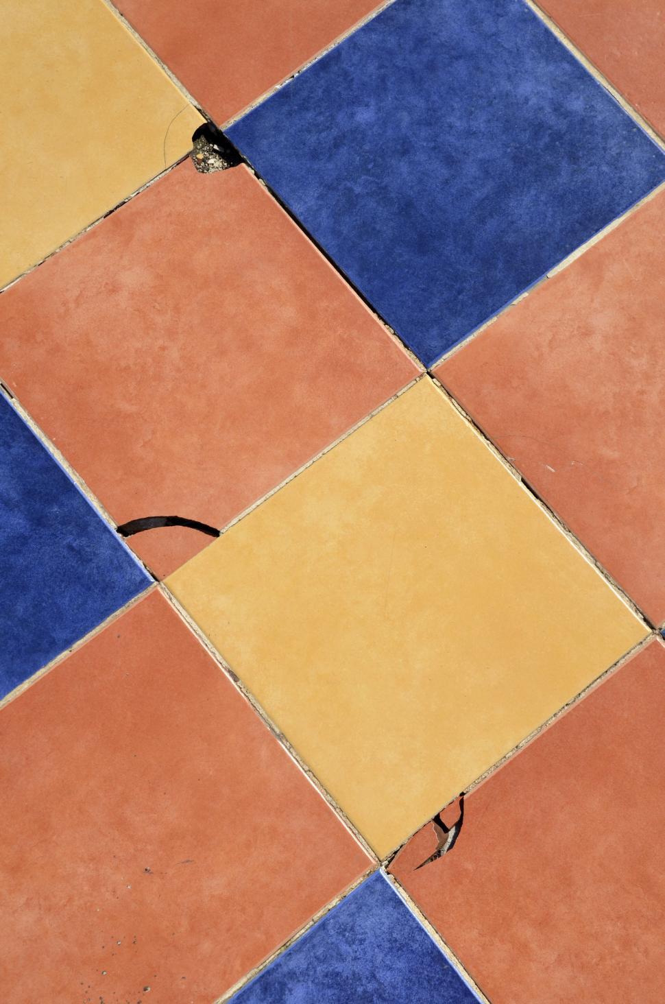 Free Image of Close Up of Multicolored Tiled Floor 