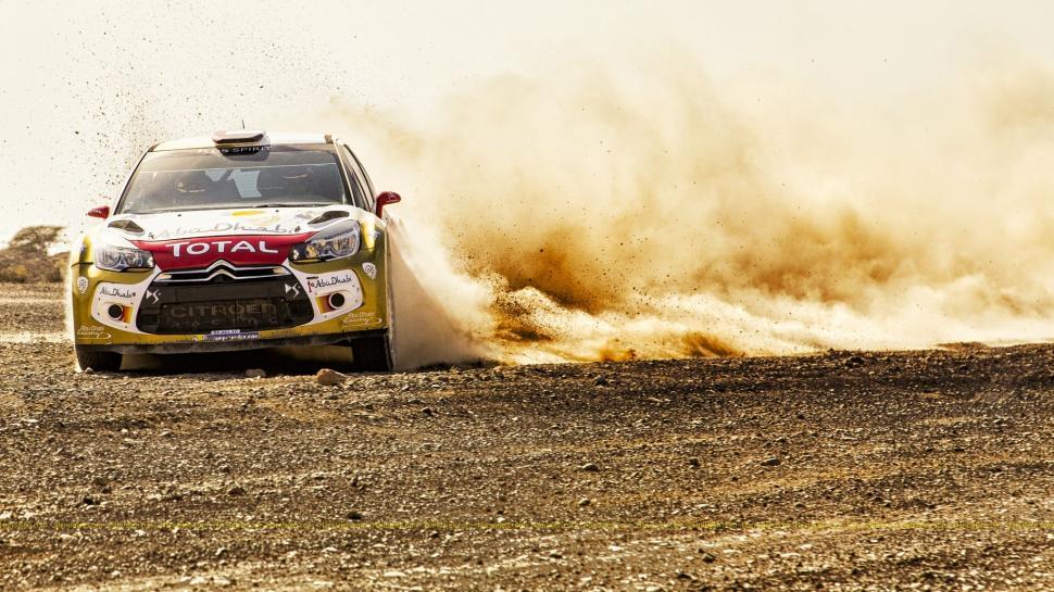 Free Image of Rally Car Racing on Dirt Road 