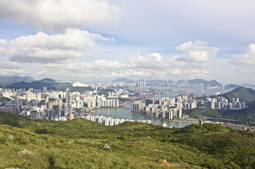 Free Image of Overlooking Cityscape From Hilltop 
