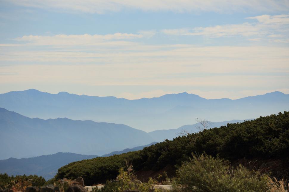 Free Image of Distant Mountain Range View 