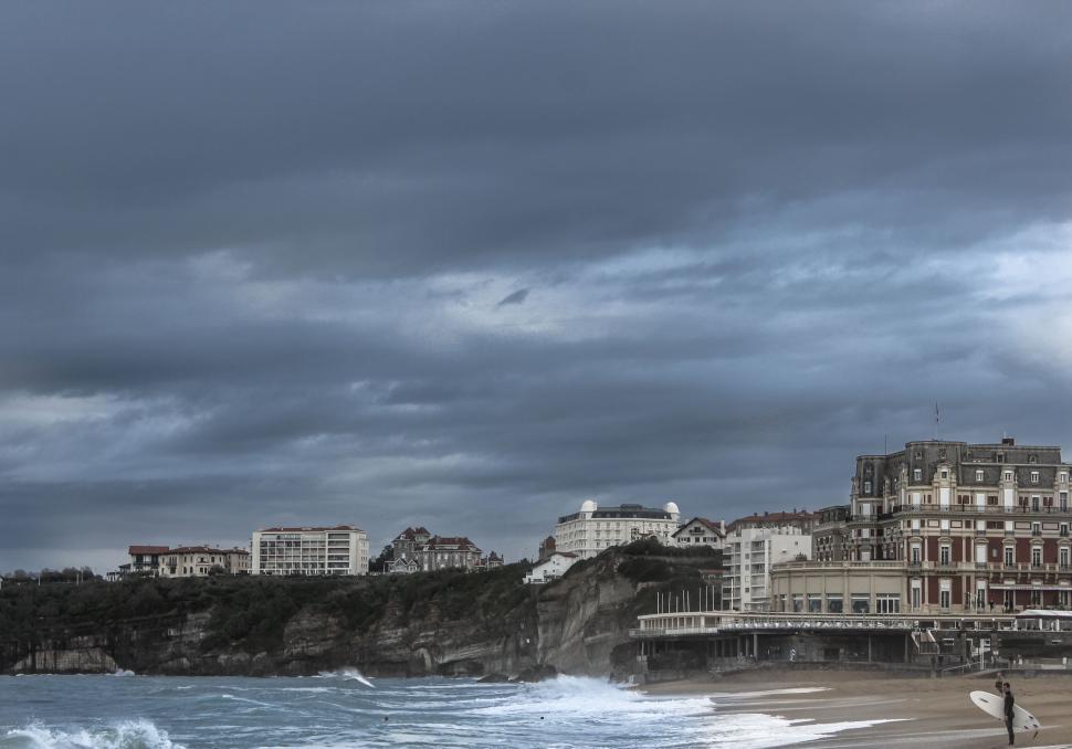 Free Image of Beach and Buildings at Seaside 