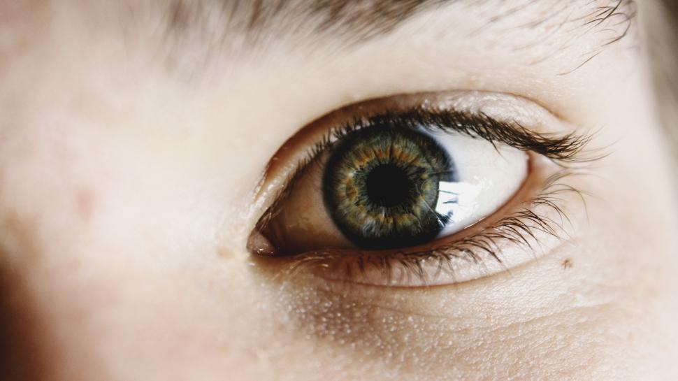Free Image of Close-Up of a Persons Blue Eye 