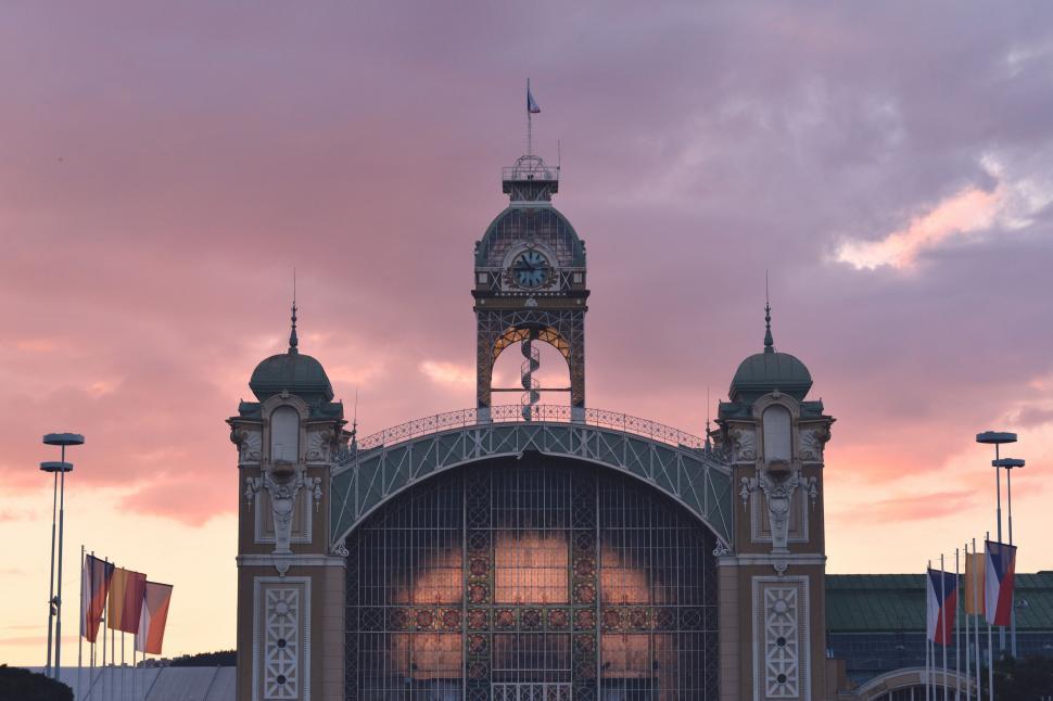 Free Image of Large Building With Clock Tower 