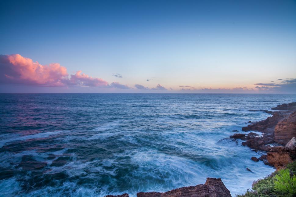 Free Image of A View of the Ocean From a Cliff 
