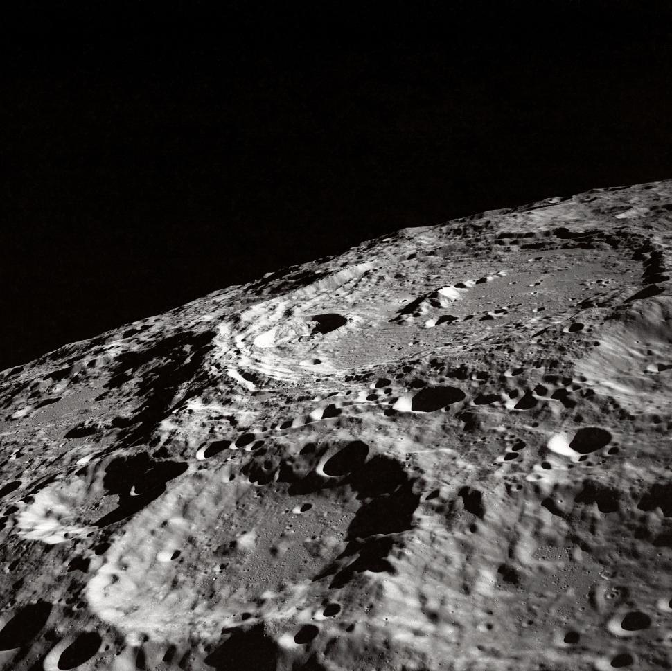 Free Image of Close-Up of Moon Surface 