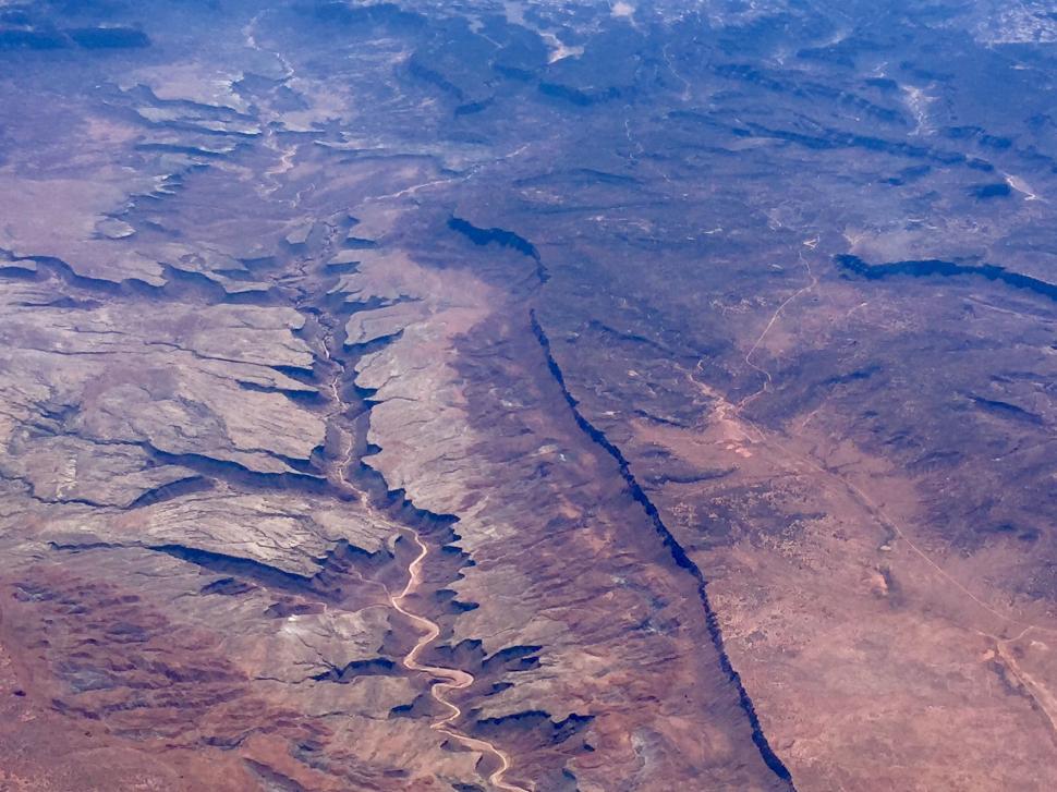 Free Image of Aerial View of River in the Desert 