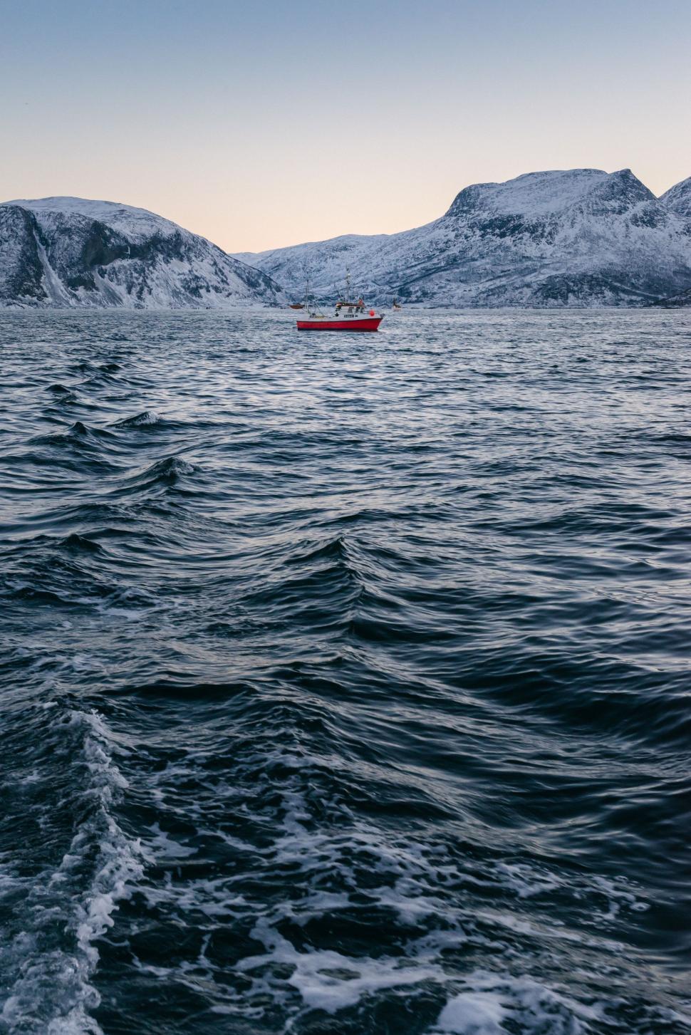 Free Image of Red Boat Floating on Water 