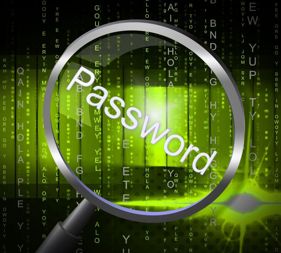 Free Image of Password Magnifier Represents Sign In And Access 