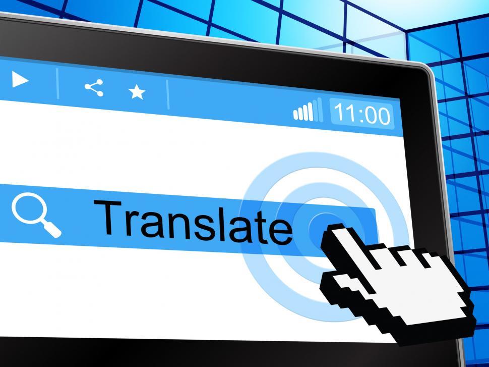 Free Image of Translate Online Indicates Convert To English And Language 