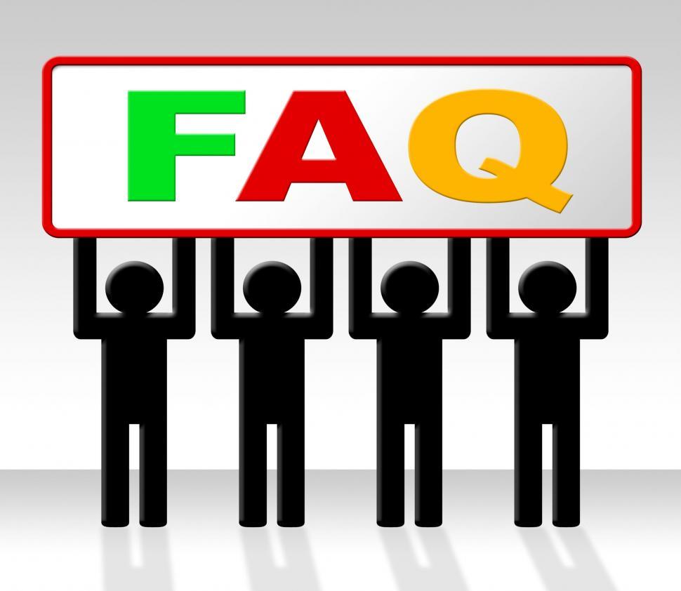 Free Image of Frequently Asked Questions Shows Asking Info And Faq 