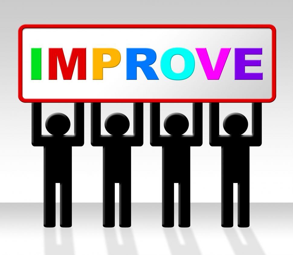 Free Image of Improve Improvement Indicates Growth Development And Advancing 