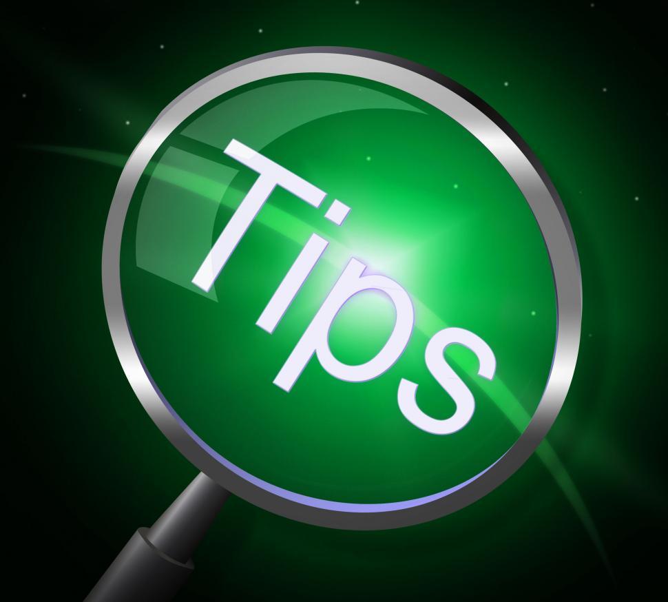 Free Image of Tips Magnifier Indicates Magnify Help And Button 