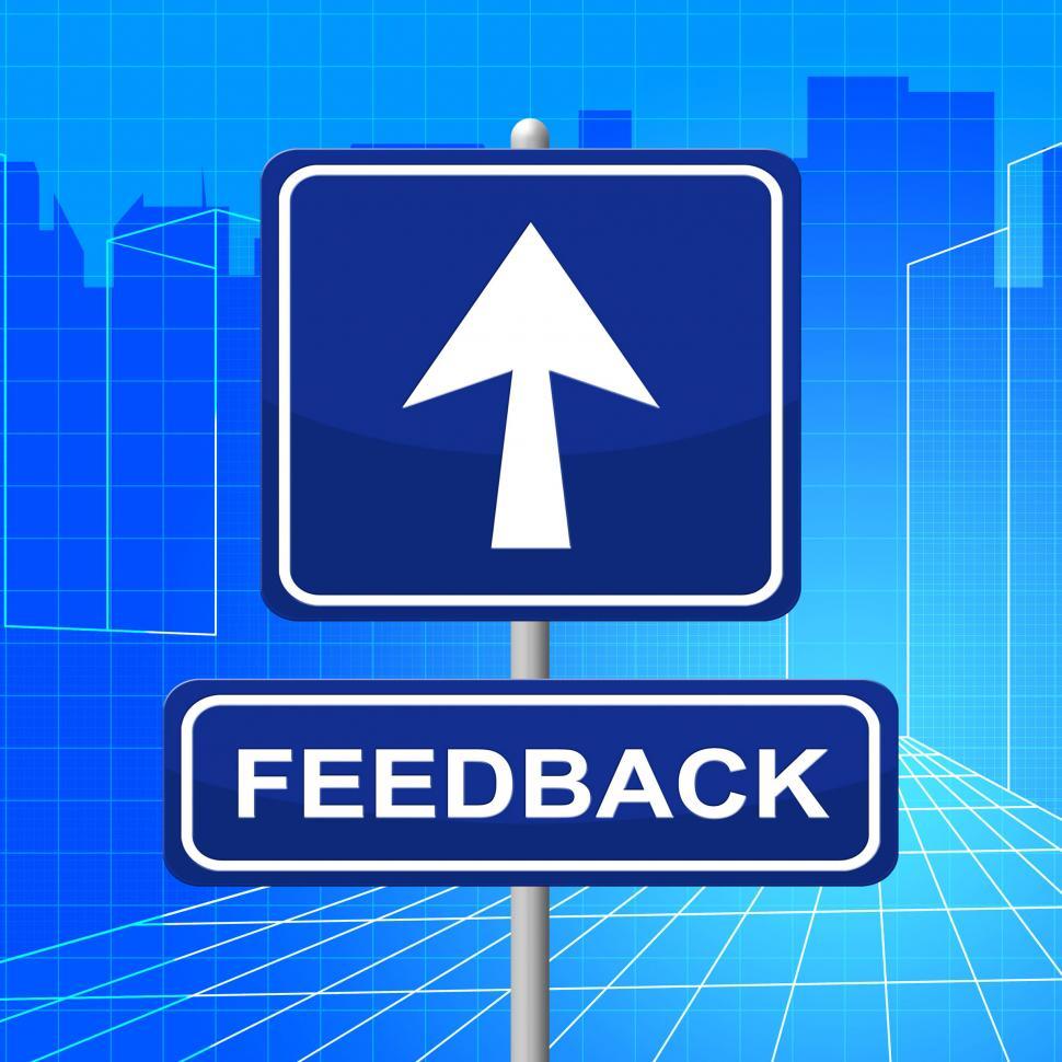 Free Image of Feedback Sign Shows Direction Comment And Evaluation 