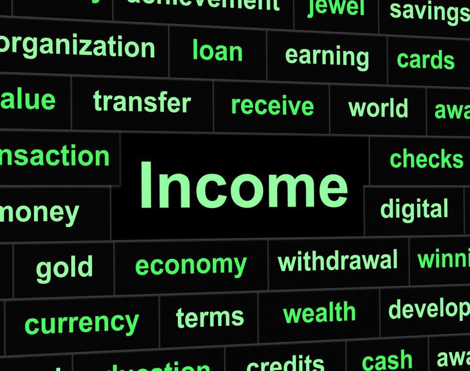 Free Image of Income Earnings Shows Salaries Revenue And Wage 