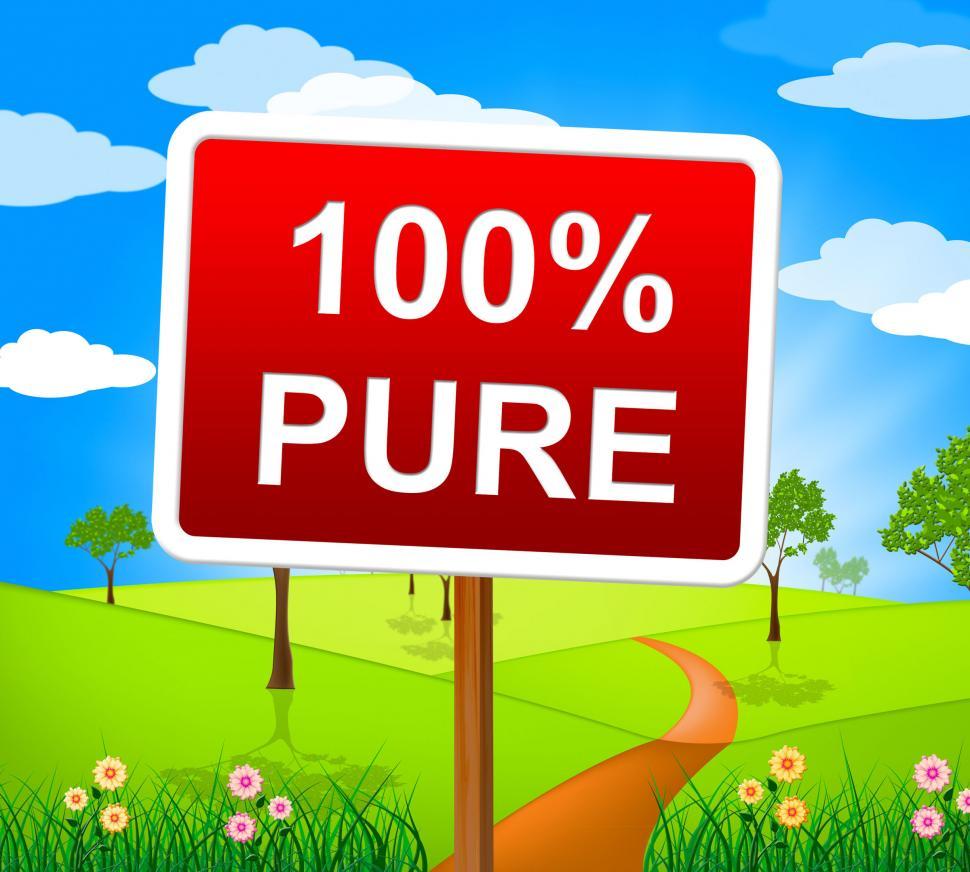 Free Image of One Hundred Percent Shows Advertisement Message And Display 