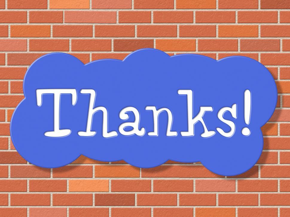 Free Image of Sign Thanks Means Thankful You And Appreciate 