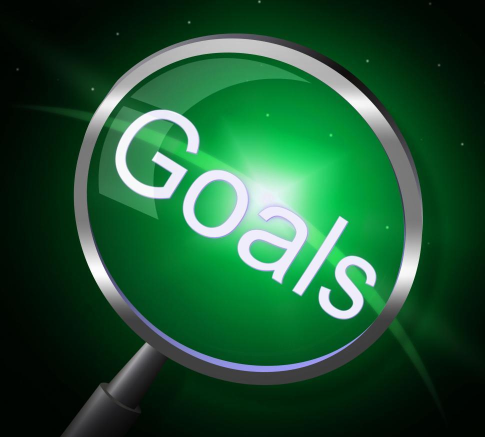 Free Image of Goals Magnifier Indicates Magnifying Aspirations And Desires 