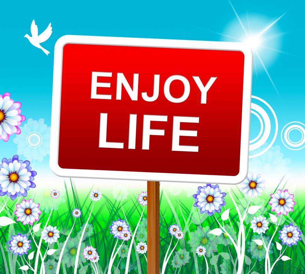 Free Image of Enjoy Life Shows Positive Joyful And Jubilant 