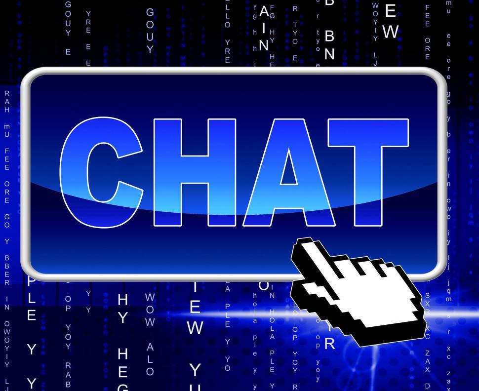 Free Image of Chat Button Means World Wide Web And Telephone 