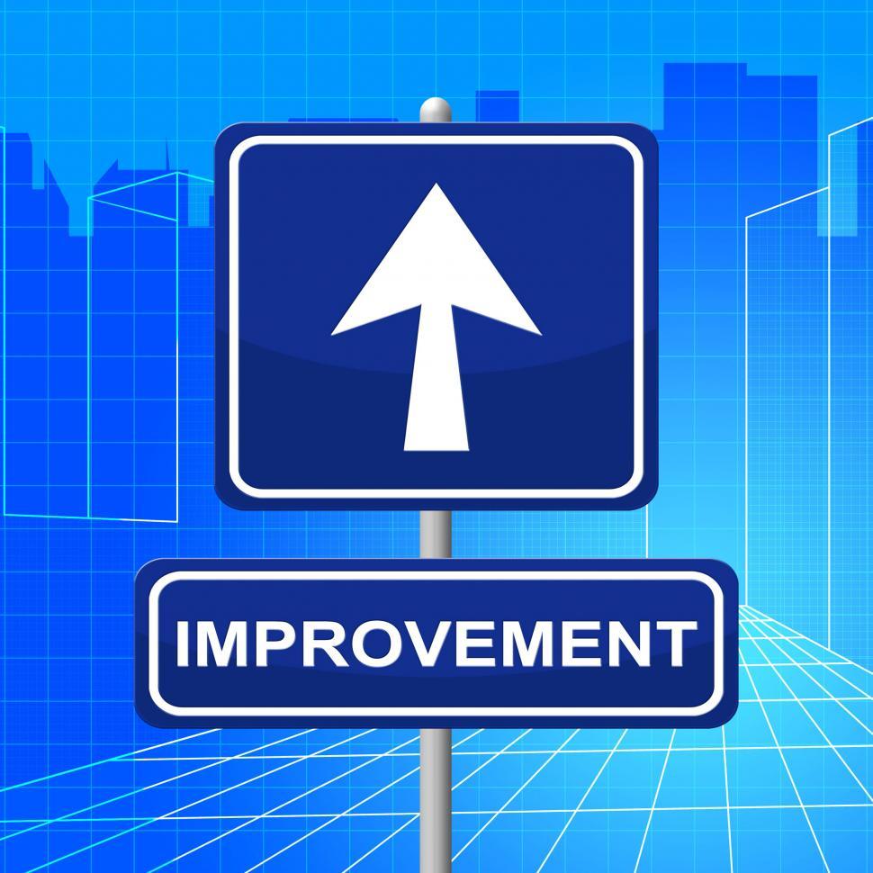 Free Image of Improvement Sign Represents Upward Signboard And Pointing 