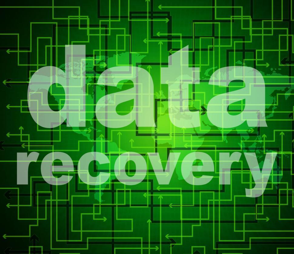 Free Image of Data Recovery Represents Getting Back And Bytes 