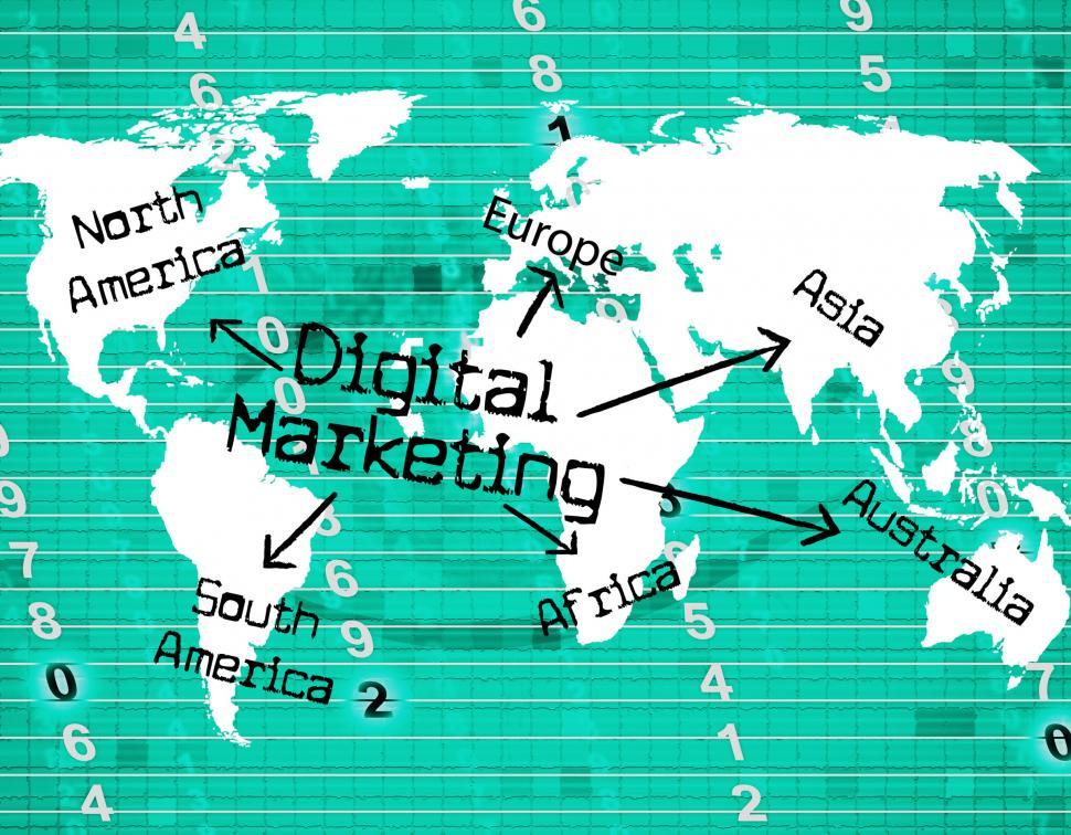 Free Image of Digital Marketing Represents High Tec And Computer 