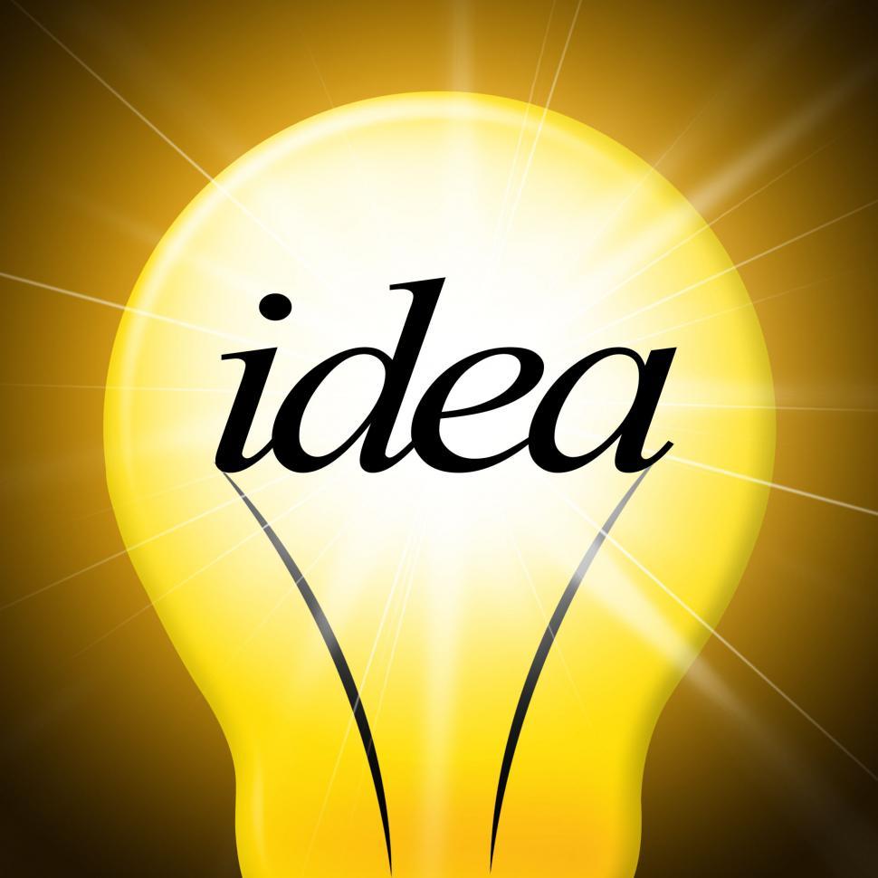 Free Image of Ideas Lightbulb Represents Creative Conception And Concepts 
