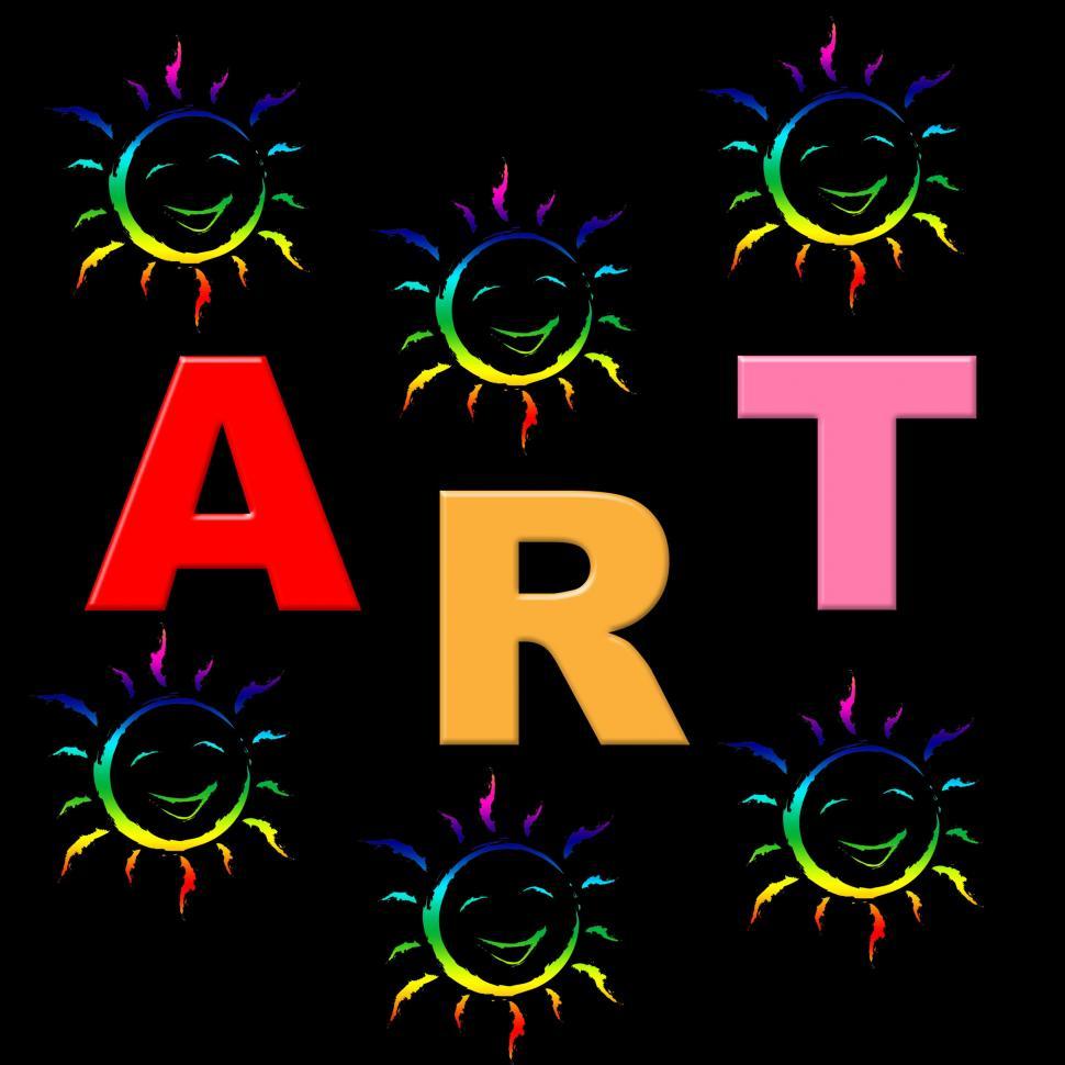 Free Image of Kids Art Shows Draw Artistic And Crafts 